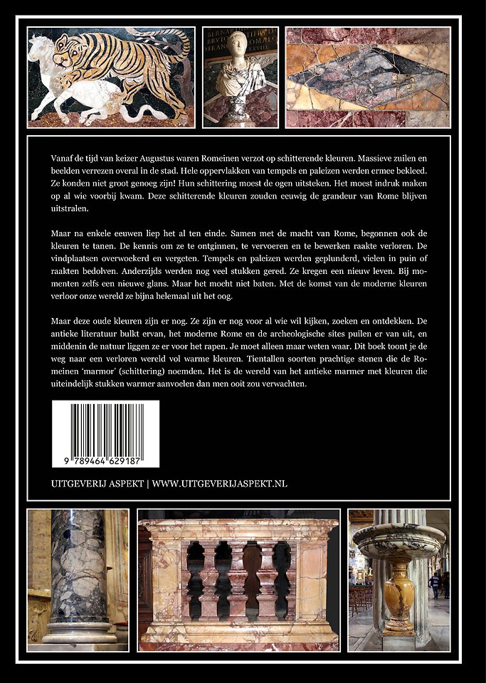 Antiek marmer kleuren van het oude Rome