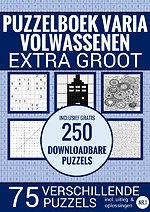 Puzzelboek Varia voor Ouderen, Slechtzienden, Senioren, Opa en Oma - Extra Groot, Type XL/XXL