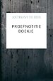 Proefnotitie Boekje