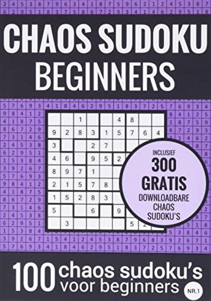 Sudoku Makkelijk: CHAOS SUDOKU - nr. 1 - Puzzelboek met 100 Makkelijke Puzzels voor Volwassenen en Ouderen