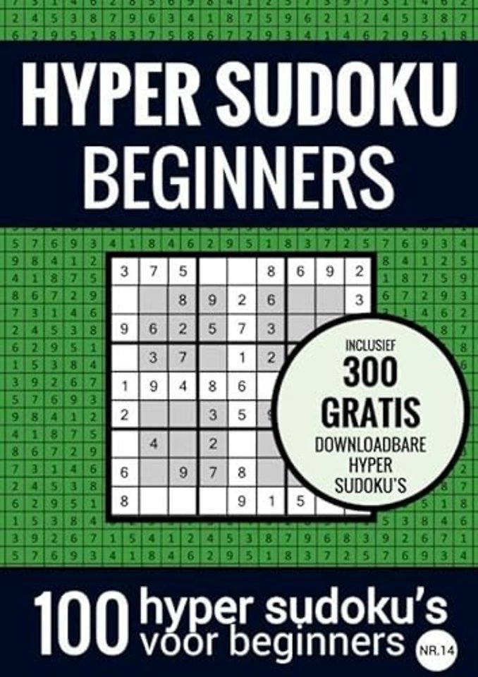 Sudoku Makkelijk: HYPER SUDOKU - nr. 14 - Puzzelboek met 100 Makkelijke Puzzels voor Volwassenen en Ouderen