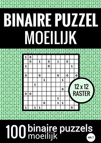 Binaire Puzzel Moeilijk - Puzzelboek met 100 Binairo's - NR.7