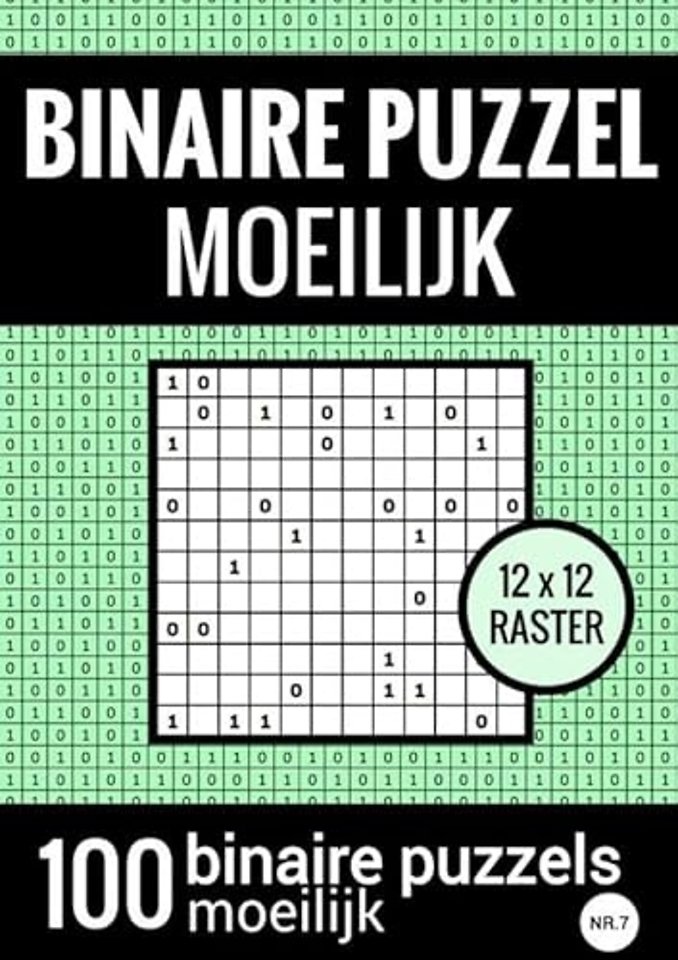Binaire Puzzel Moeilijk - Puzzelboek met 100 Binairo's - NR.7