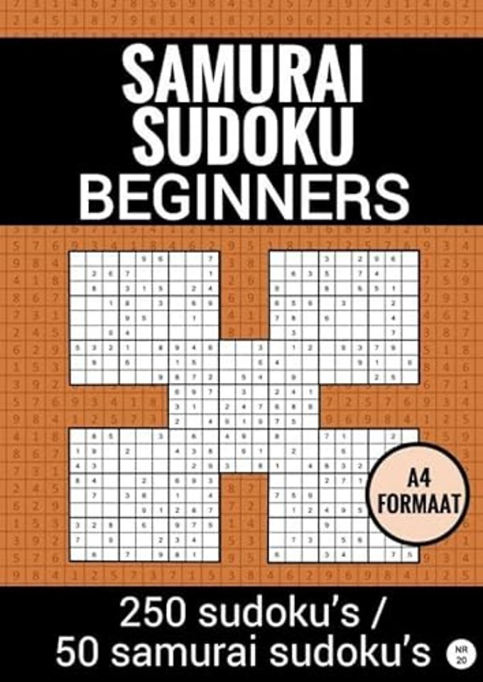 SAMURAI SUDOKU - Makkelijk - nr. 20 - Puzzelboek met 100 Makkelijke Puzzels voor Volwassenen en Ouderen