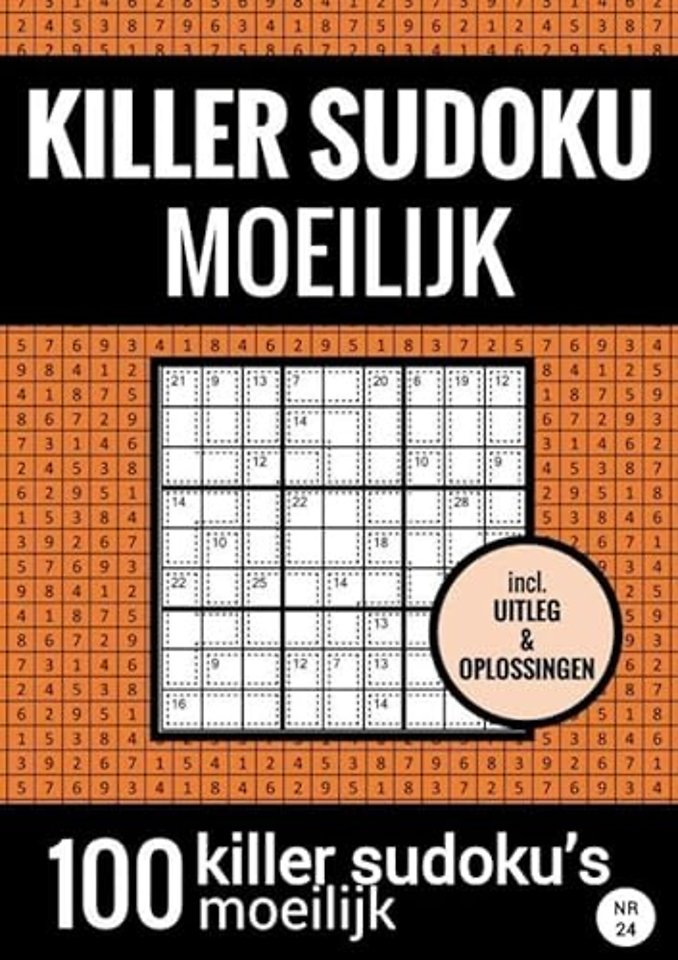 SUDOKU KILLER - Moeilijk - Puzzelboek met 100 Moeilijke Puzzels voor Volwassenen en Ouderen