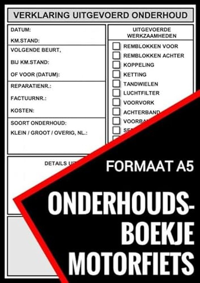 Onderhoudsboekje Motorfiets - Universeel Reparatie Boek