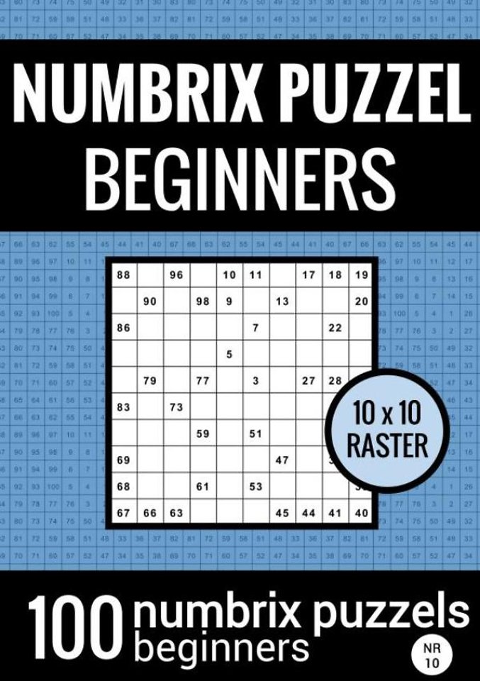 houd er rekening mee dat Omhoog gaan rietje Puzzelboek met 100 Numbrix Puzzels voor Beginners - NR.10 - Numbrix Puzzel  Makkelijk door Puzzelboeken & Meer - Managementboek.nl