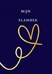 Mijn Planner hart blauw/goud.