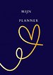 Mijn Planner hart blauw/goud.