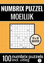 Puzzelboek met 100 Numbrix Puzzels voor Ver Gevorderden - NR.13- Numbrix Puzzel Moeilijk