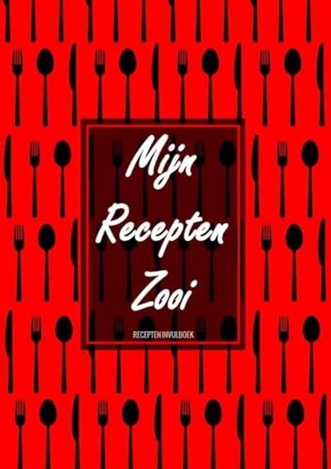 Kerstcadeau - Blanco Recepten Invulboek - "Mijn Recepten Zooi"