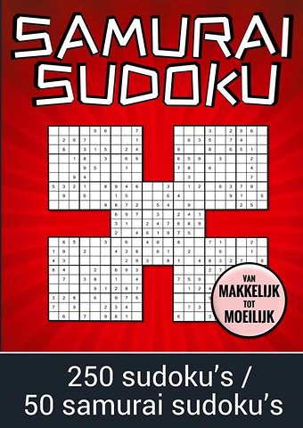 Samurai Sudoku - van Makkelijk tot Moeilijk - 250 Sudoku's / 50 Samurai Sudoku's
