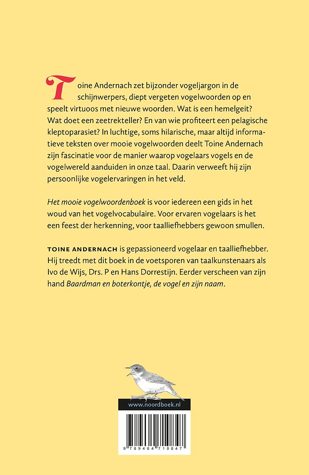 Het mooie vogelwoorden boek