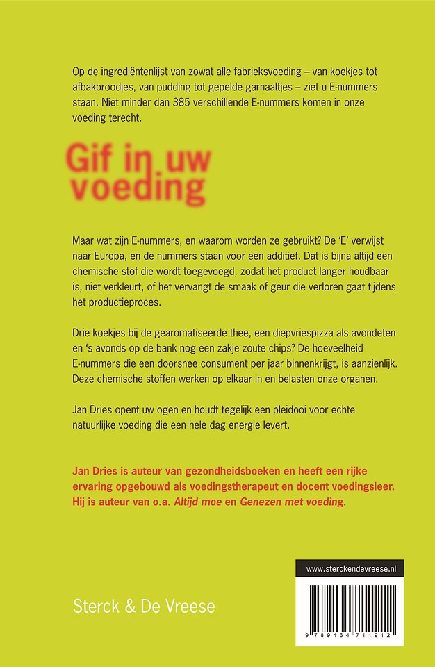 Gif in uw voeding