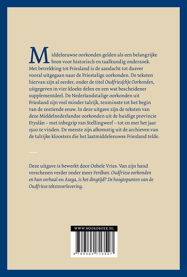 Middelnederlandse oorkonden uit Friesland (tot 1501)