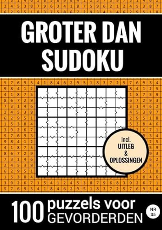 Groter Dan Sudoku - 100 Puzzels voor Gevorderden - Nr. 35