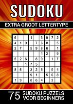 Sudoku Extra Groot Lettertype - 75 Sudoku Puzzels voor Beginners