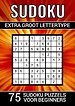 Sudoku Extra Groot Lettertype - 75 Sudoku Puzzels voor Beginners