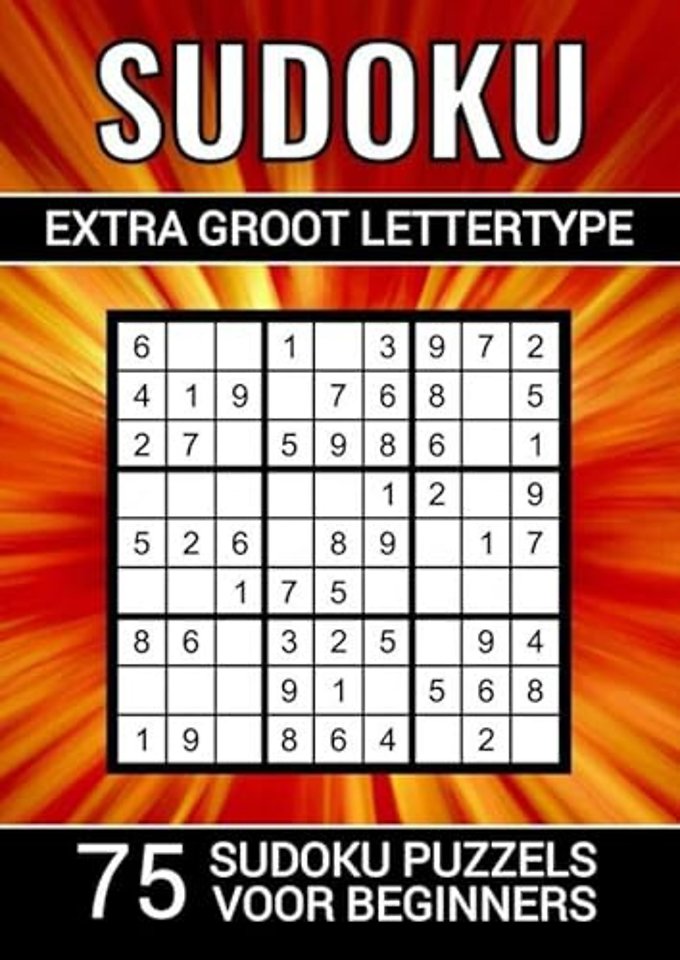 Sudoku Extra Groot Lettertype - 75 Sudoku Puzzels voor Beginners