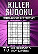 Killer Sudoku - Extra Groot Lettertype - 75 Puzzels voor Experts