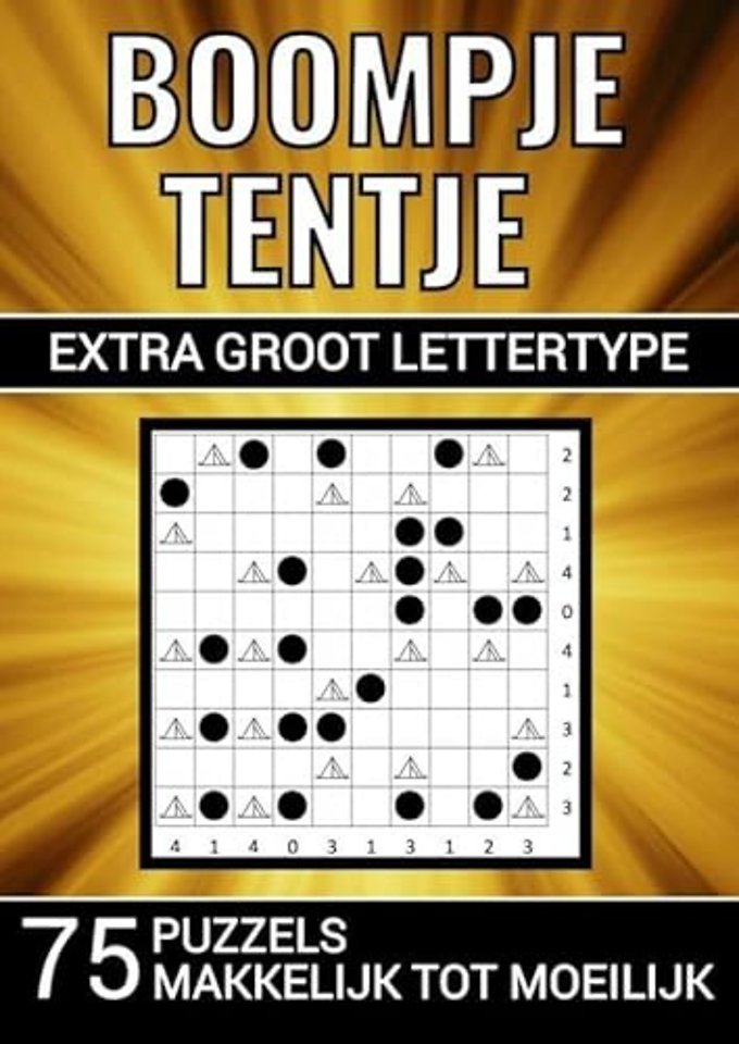 Boompje Tentje - Extra Groot Lettertype - 75 Puzzels, Makkelijk tot Moeilijk