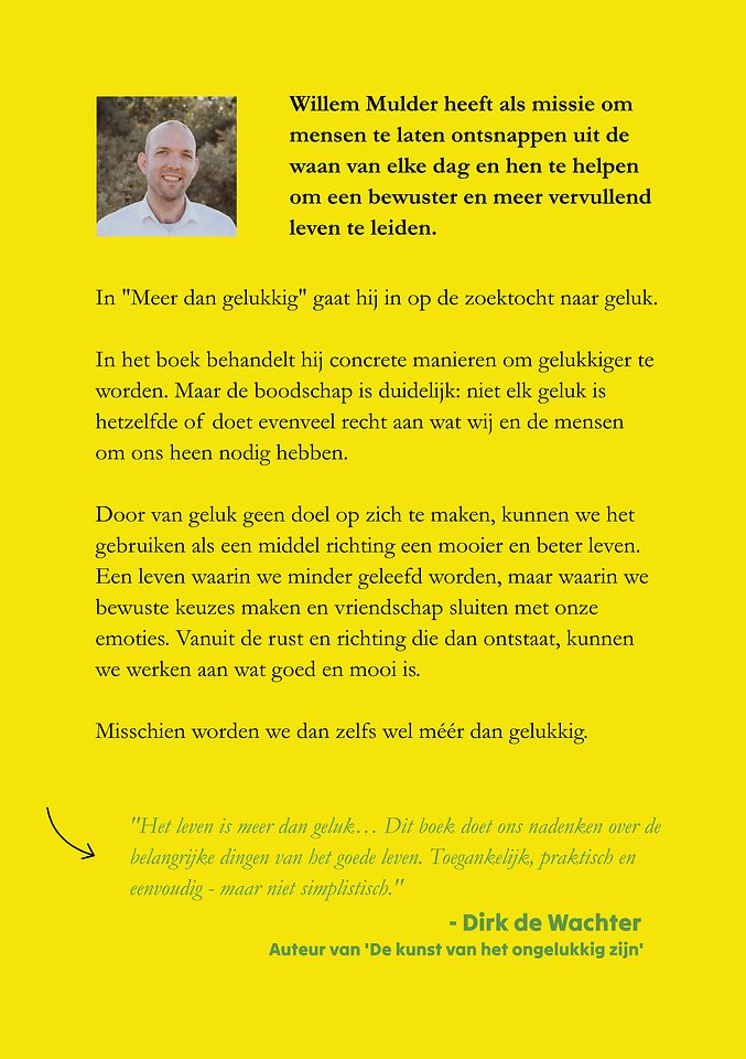 Meer dan gelukkig