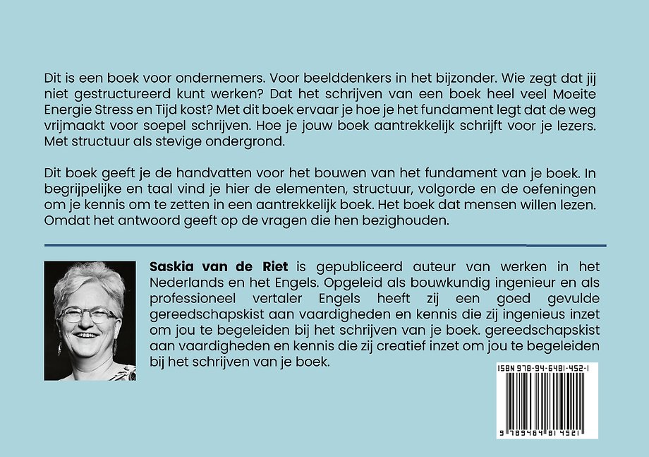 Bouw je boek op een fundament