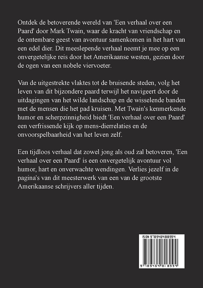 Een verhaal over een Paard