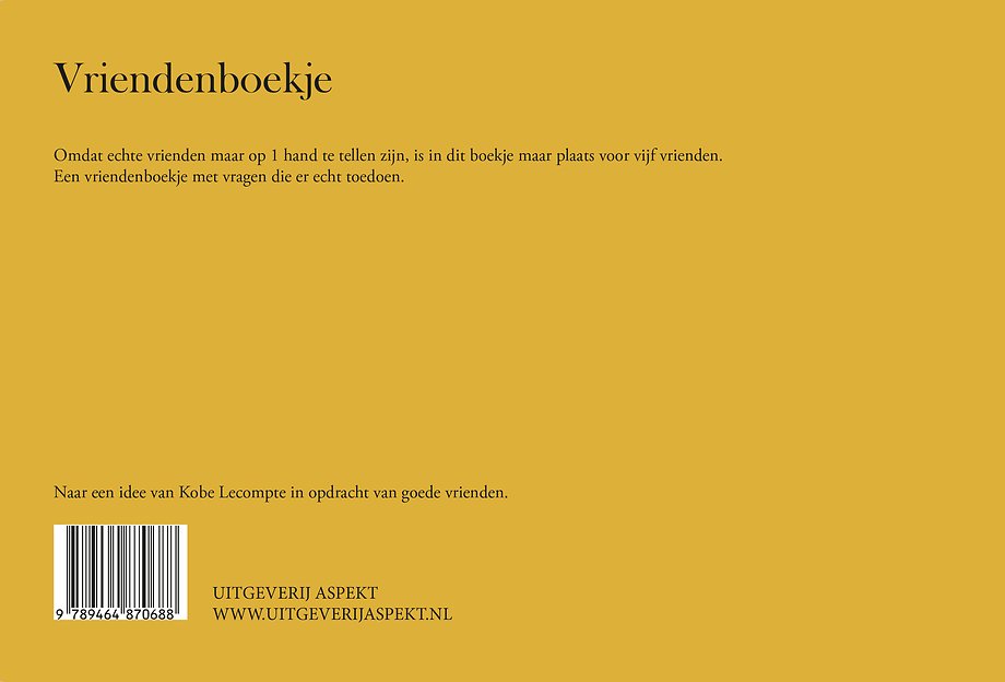 Vriendenboekje voor de allerbeste vrienden