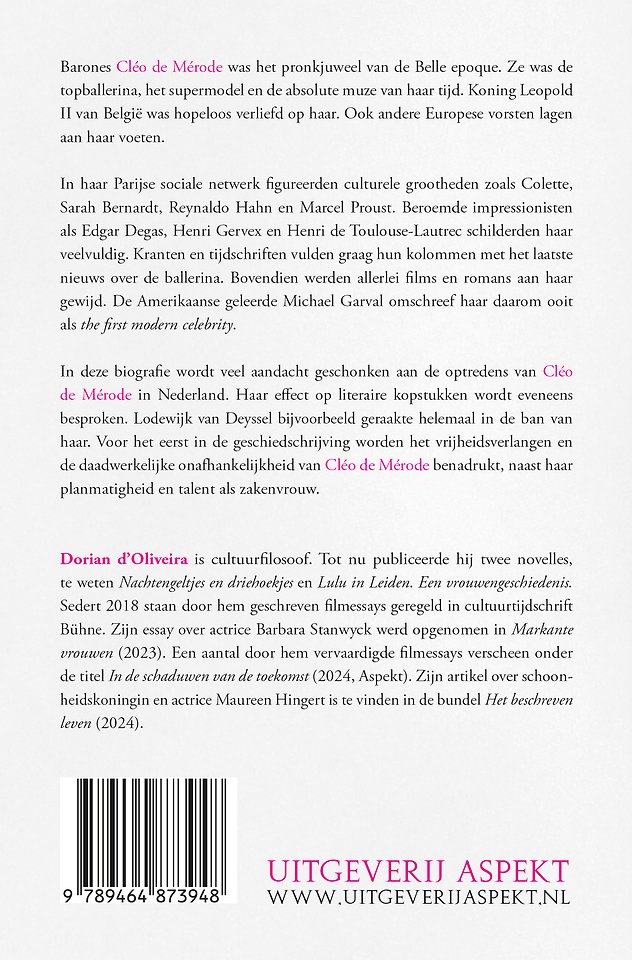 Ballerina en supermodel Cléo de Mérode