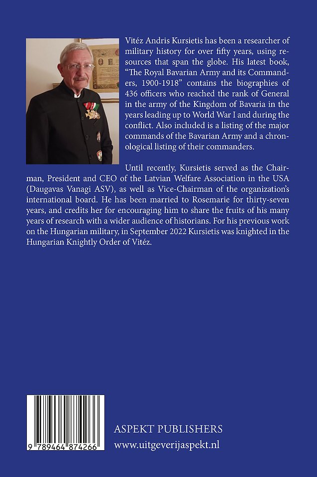 The Royal Bavarian Army and its Commanders, 1900 – 1918