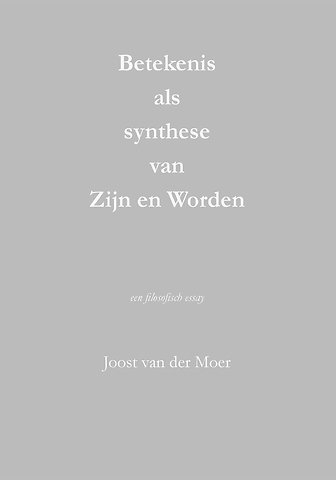 Betekenis als synthese van Zijn en Worden
