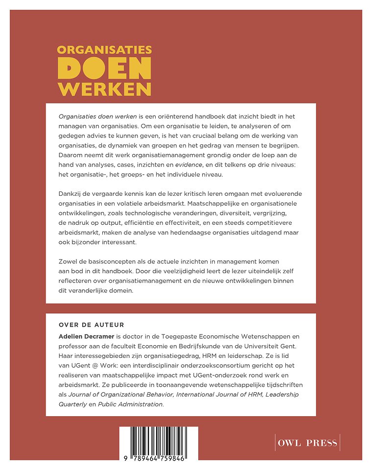 Organisaties doen werken