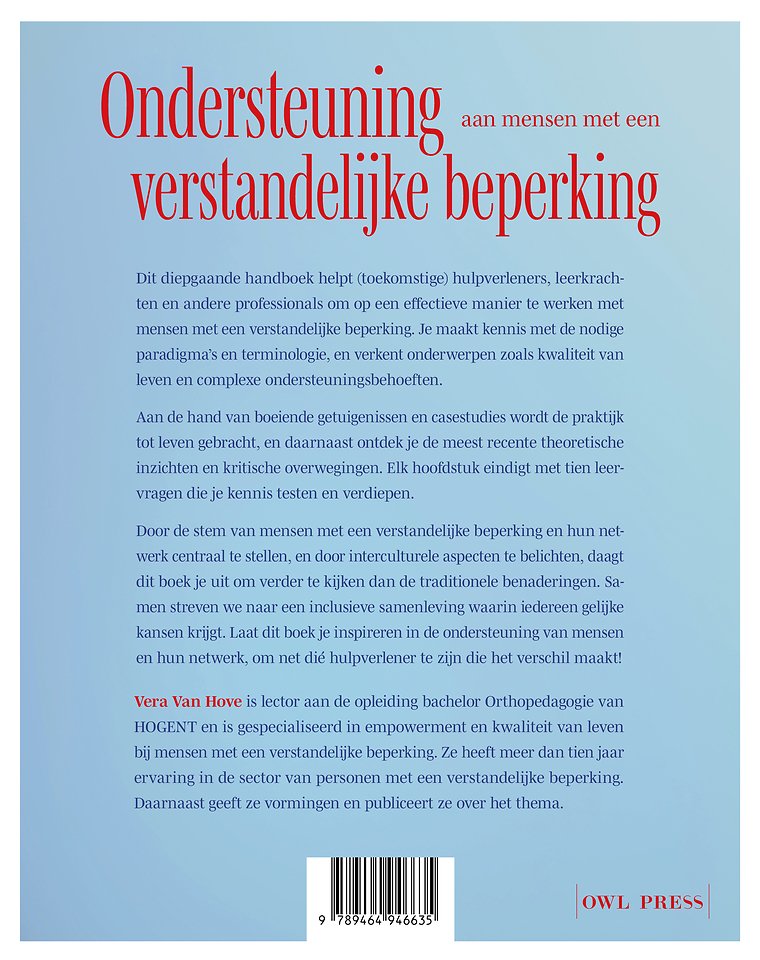 Ondersteuning aan mensen met een verstandelijke beperking