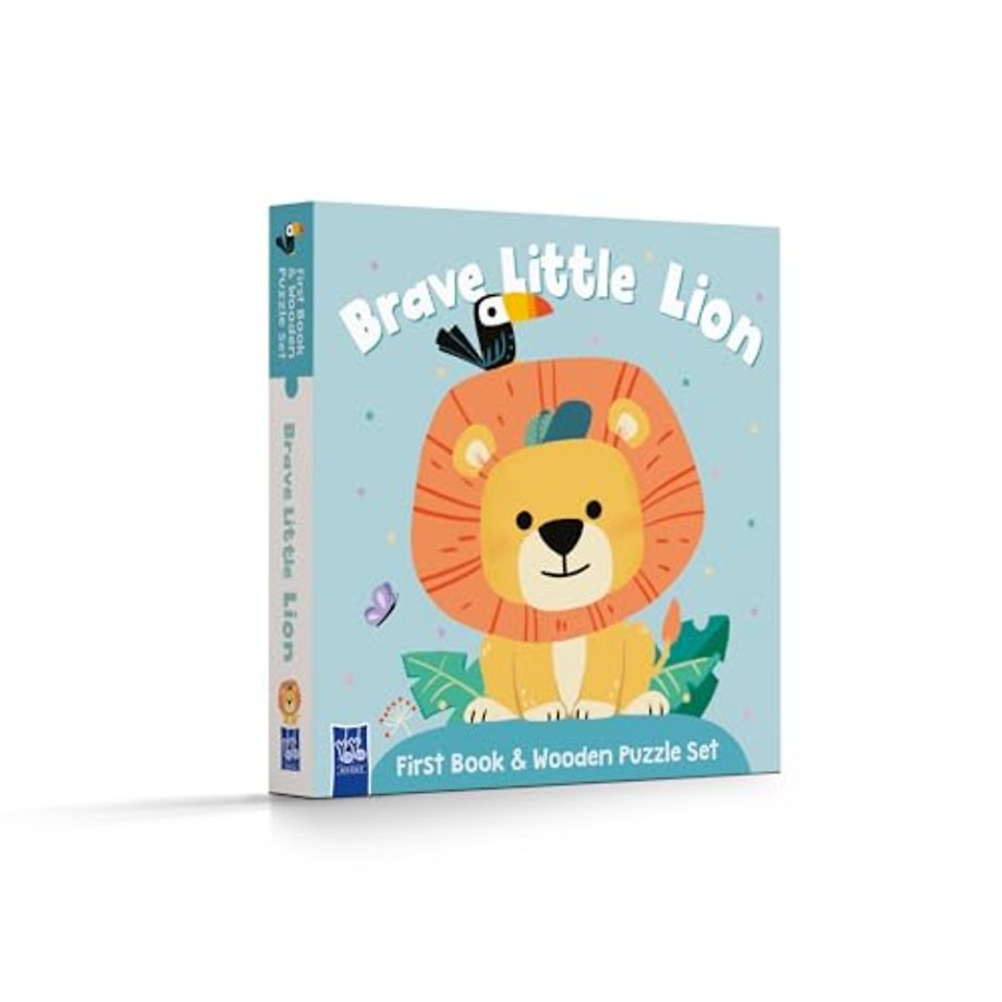 Brave Little Lion (First Book and Wooden Puzzle)