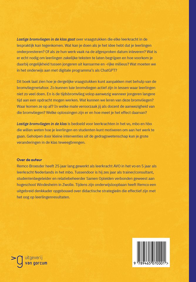 Lastige bromvliegen in de klas