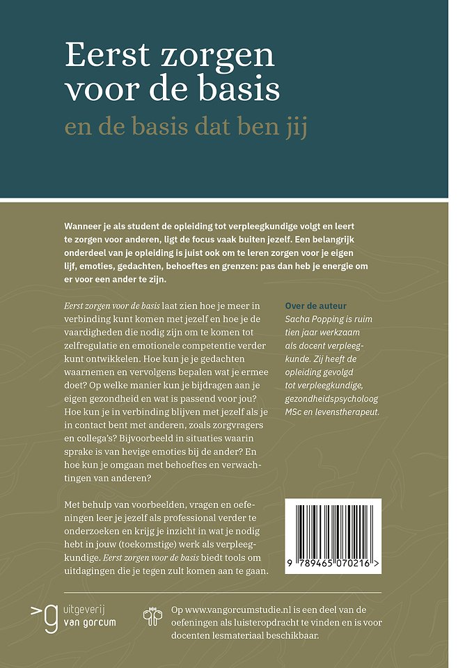 Eerst zorgen voor de basis