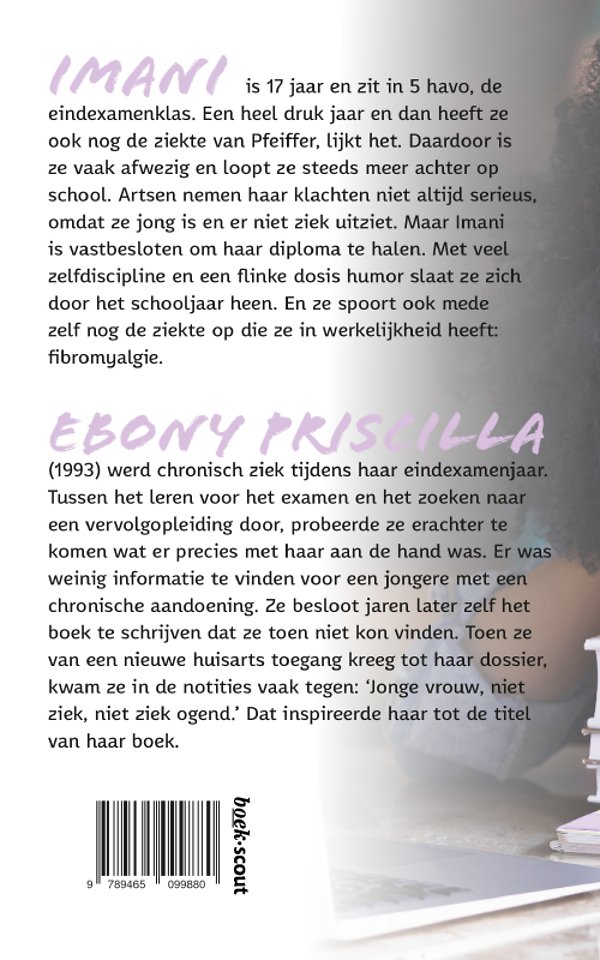 Jonge vrouw, niet ziek ogend