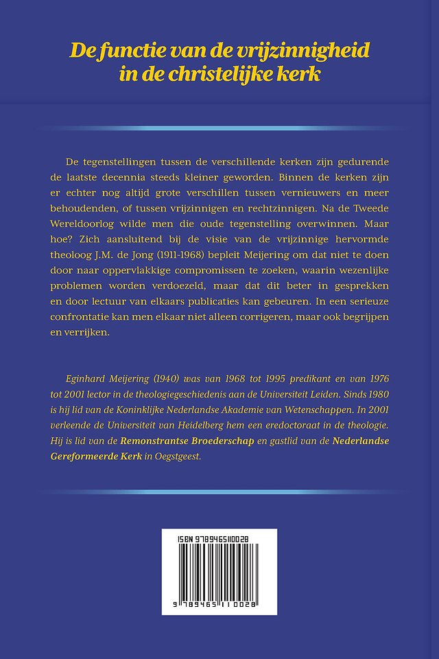De functie van de vrijzinnigheid in de christelijke kerk