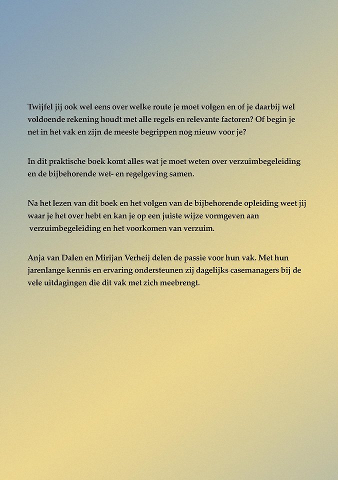 Verzuim in control