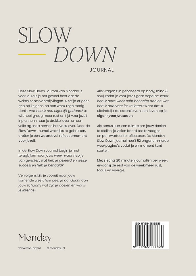 Slow Down Journal