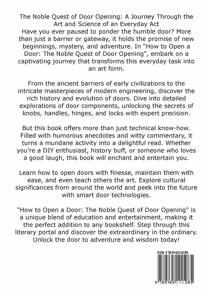 How to Open a Door