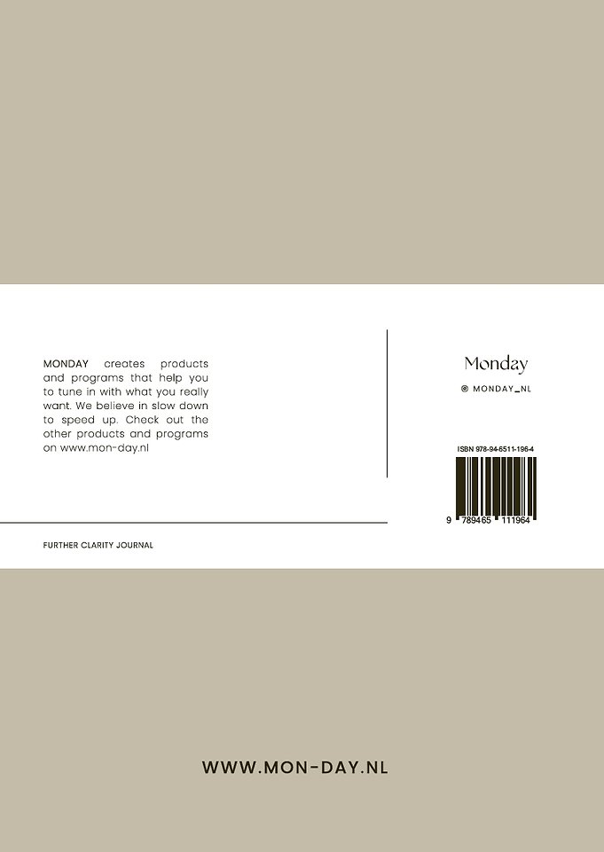 Further Clarity Journal