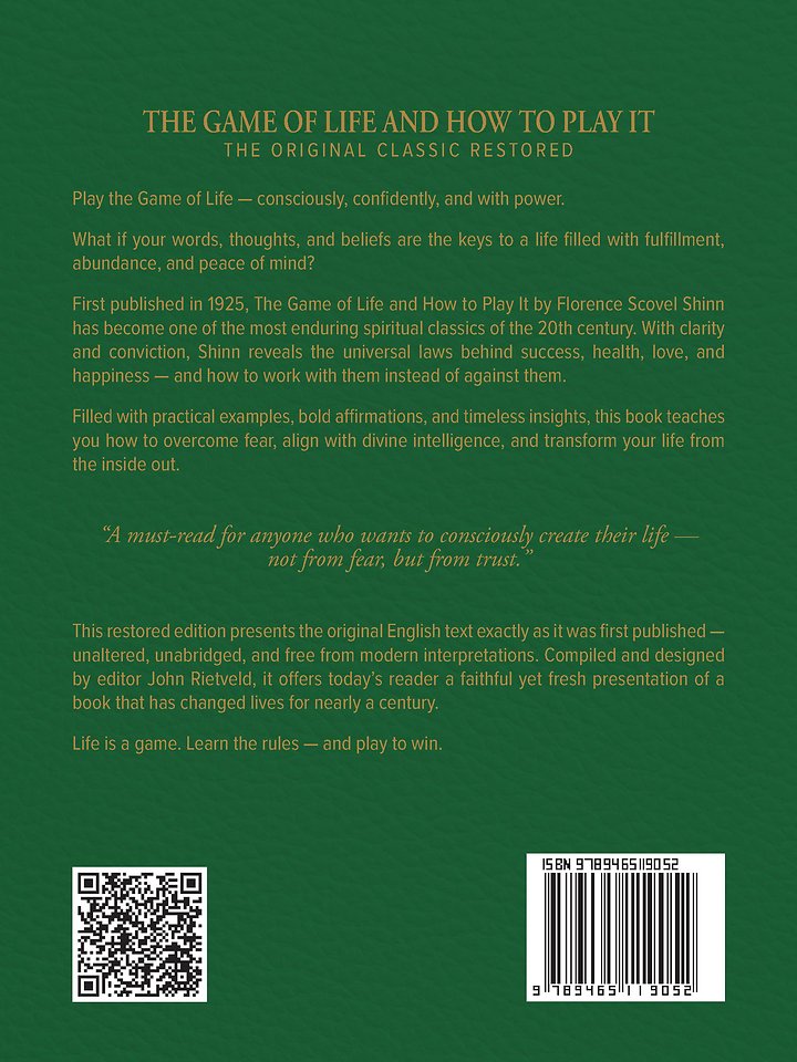 THE GAME OF LIFE AND HOW TO PLAY IT