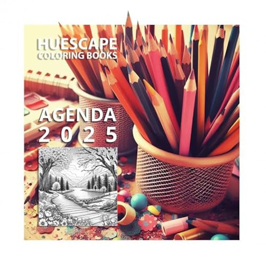 Huescape Kleurboek voor volwassenen - Agenda 2025