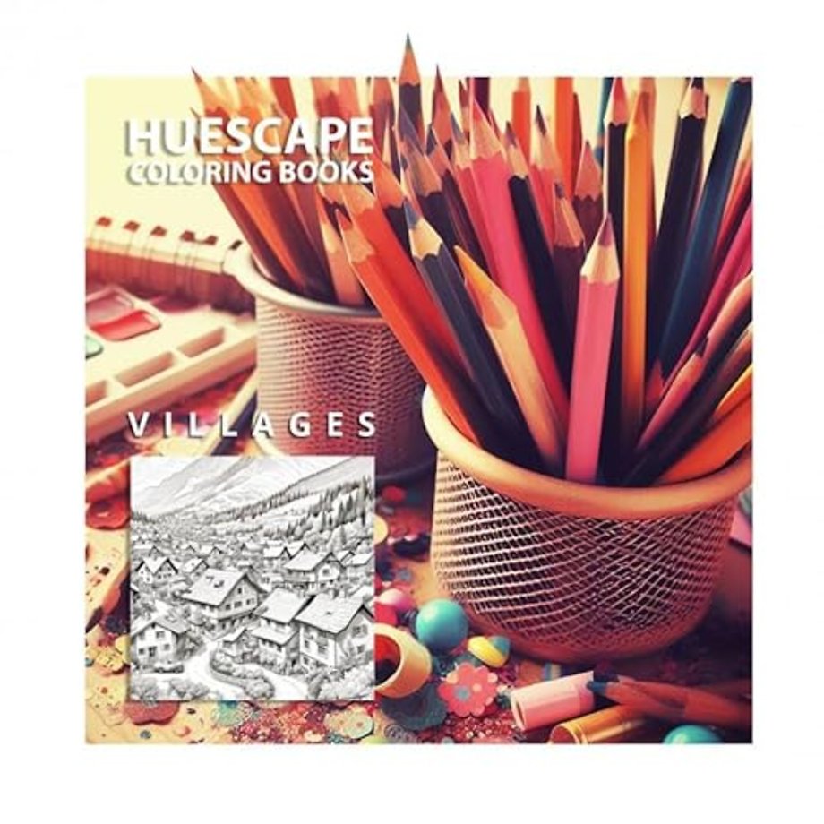 Huescape Kleurboek voor volwassenen - Dorpjes