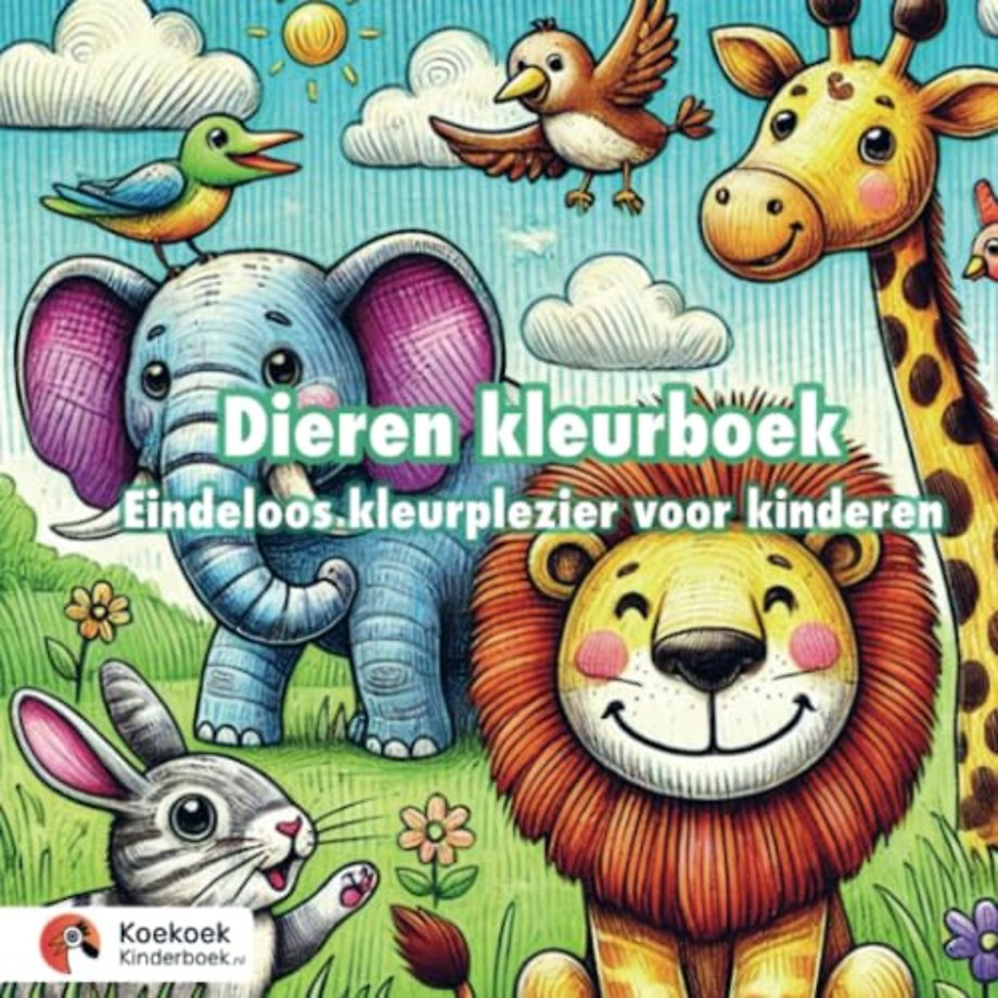 Dieren kleurboek voor kinderen (4-8 jaar)
