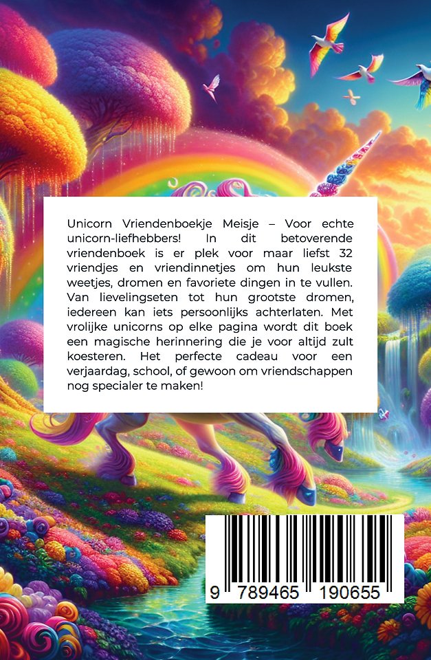 Unicorn Vriendenboekje Meisje