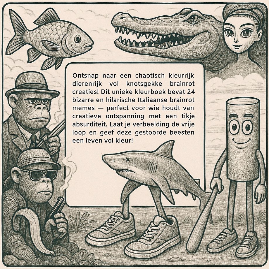 Brainrot kleurboek