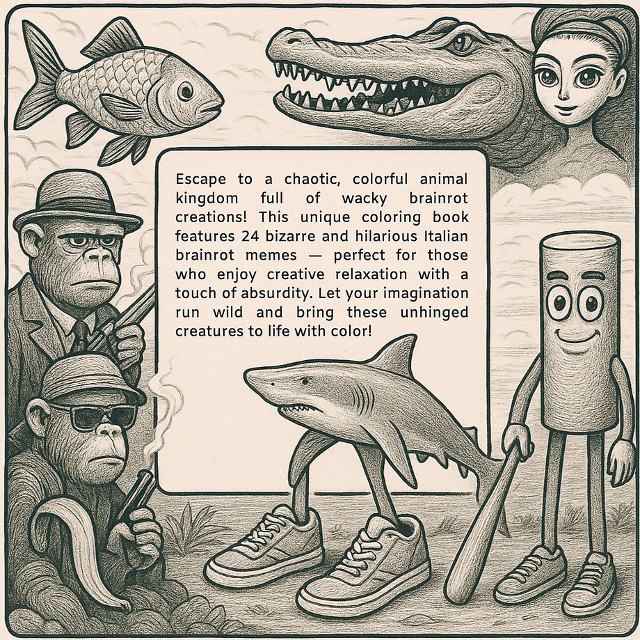 Brainrot Coloring Book